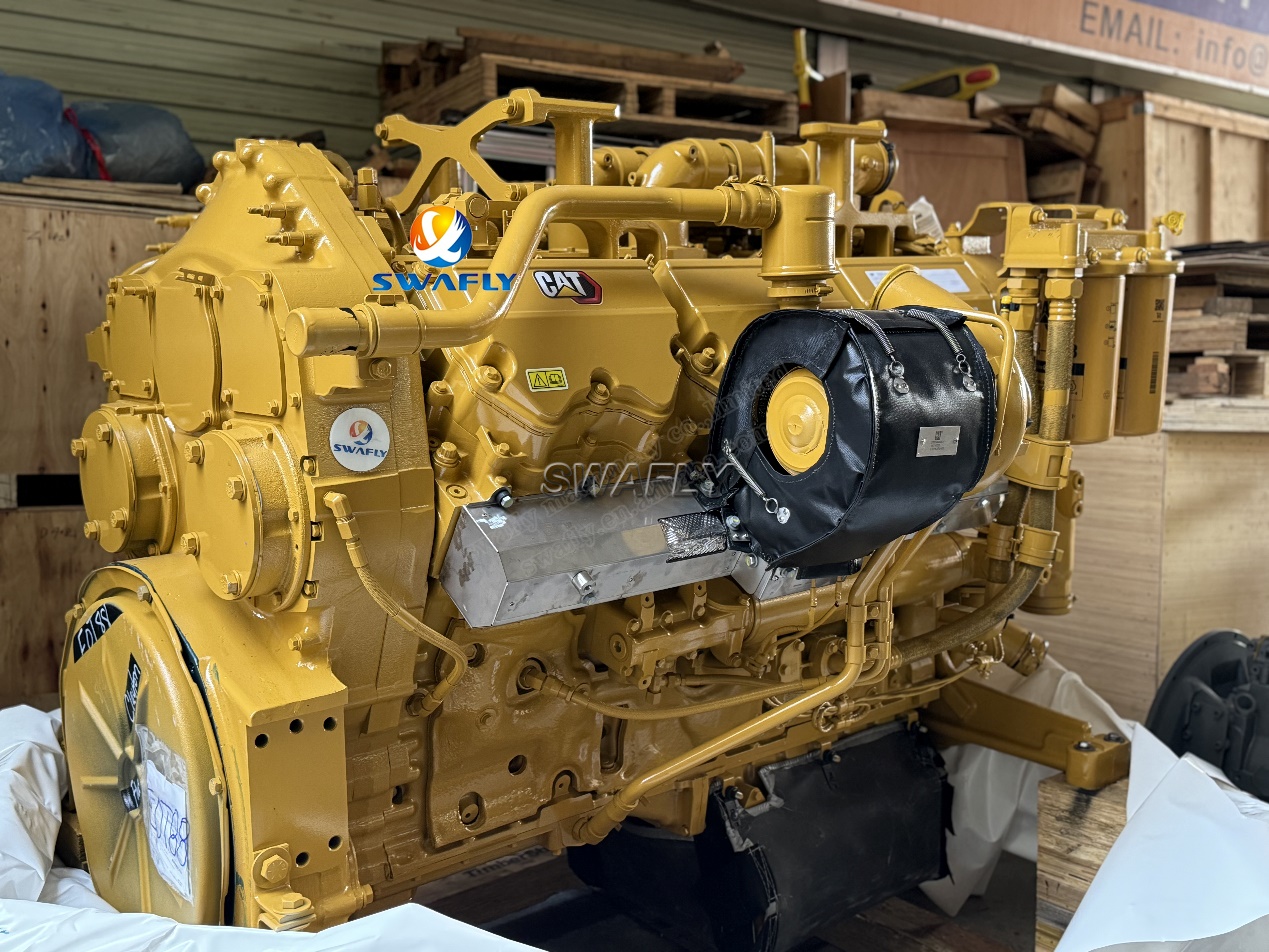 Carterpillar D10T бульдозерінің жүрегі - қуатты C27 қозғалтқышы